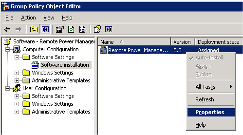Configure policy properties