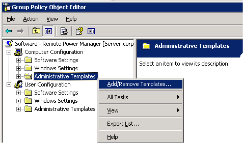 Adding the PowerMAN ADM file