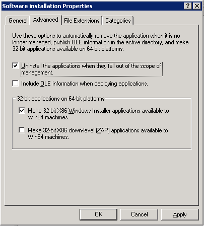Configure policy scope